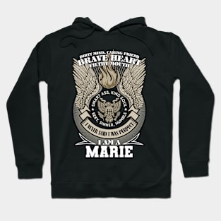 I Am A marie I Never Said I Was Perpect, Family Name, Funny Name Hoodie